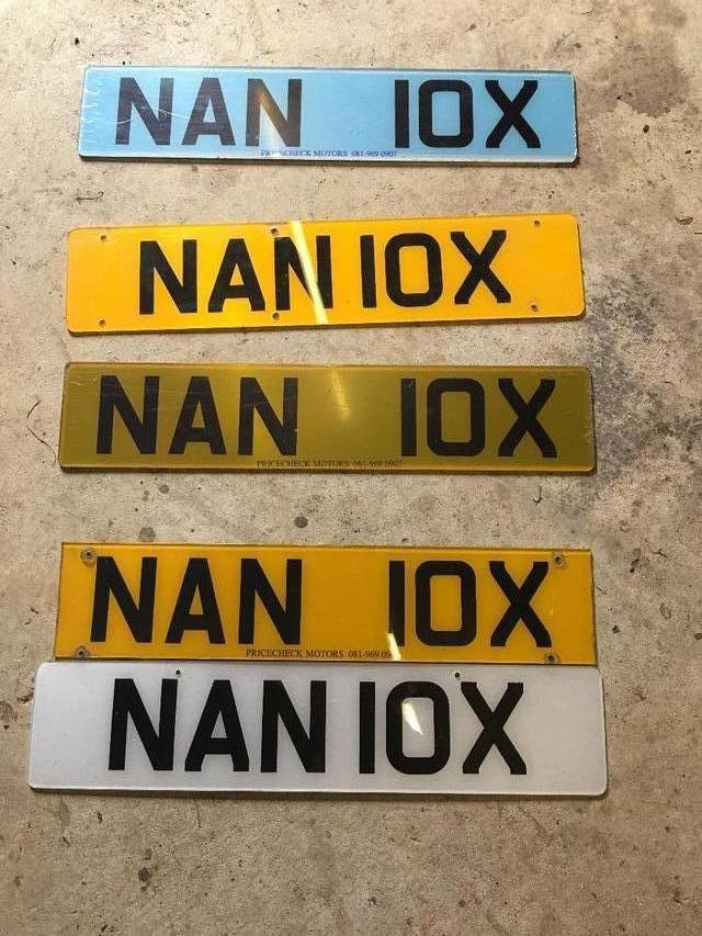 Preview of the first image of NAN 10X CHERISHED No PLATE FOR GRANDMA, OR YOUR NAME OR NANI.