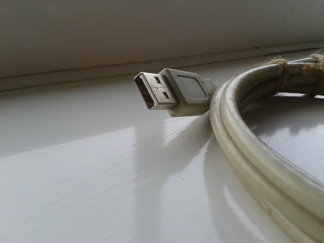 Image 2 of 1.8M USB Type A to Type B Cable (White)