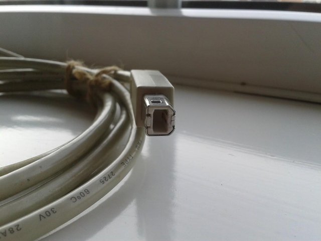 Image 3 of 1.8M USB Type A to Type B Cable (White)