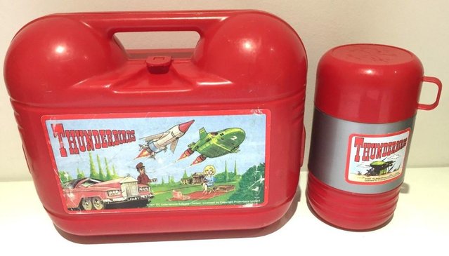 Preview of the first image of Thunderbirds collectable lunchbox & flask 1991.
