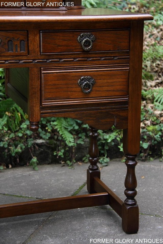 Image 5 of OLD CHARM LIGHT OAK CHEST OF DRAWERS DRESSING TABLE MIRROR