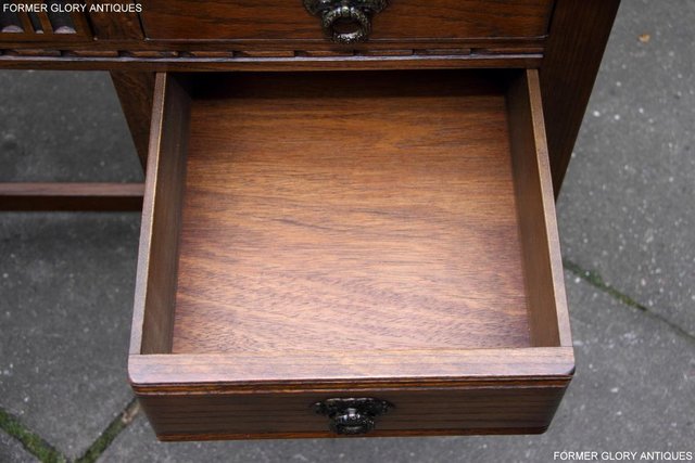 Image 10 of OLD CHARM LIGHT OAK CHEST OF DRAWERS DRESSING TABLE MIRROR