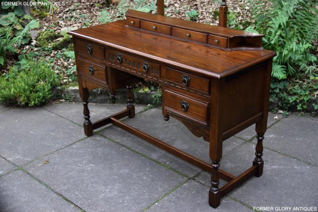 Image 46 of OLD CHARM LIGHT OAK CHEST OF DRAWERS DRESSING TABLE MIRROR