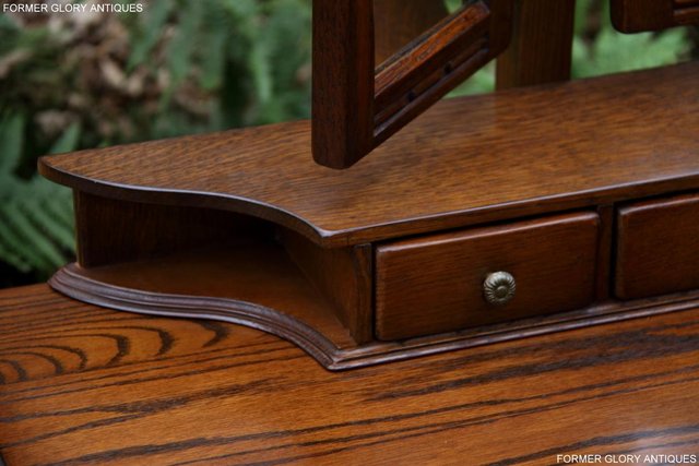 Image 47 of OLD CHARM LIGHT OAK CHEST OF DRAWERS DRESSING TABLE MIRROR