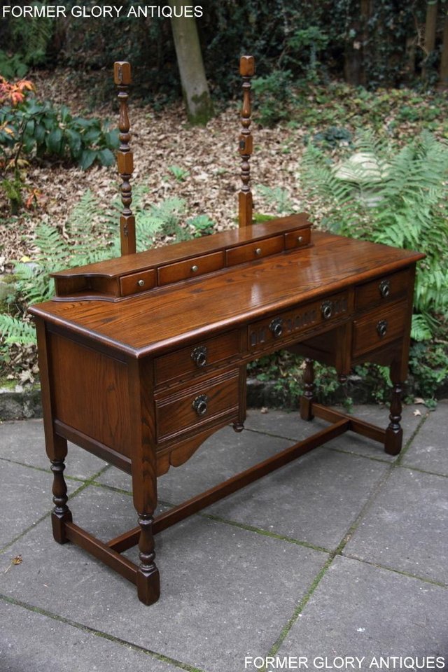 Image 64 of OLD CHARM LIGHT OAK CHEST OF DRAWERS DRESSING TABLE MIRROR