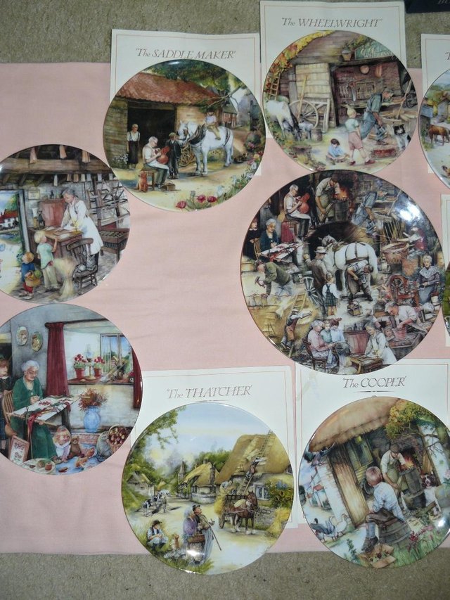Image 3 of 13 Royal Doulton Old Country Crafts ltd ed decorative plates