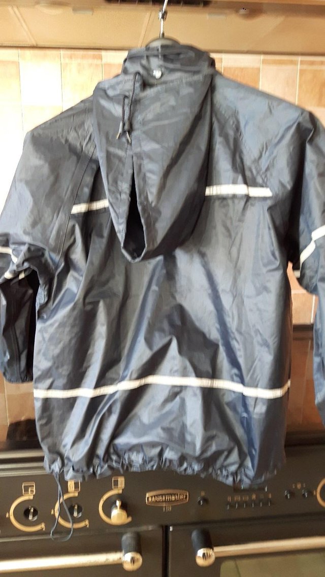 Preview of the first image of DICKIES NAVY WATERPROOF RIDING JACKET.