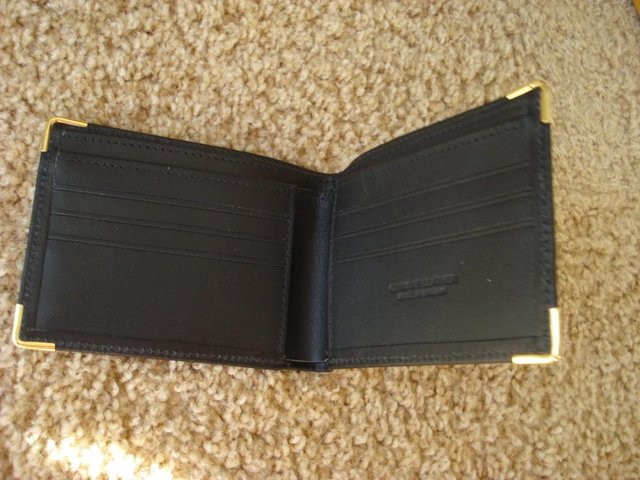 Image 3 of NEW QUALITY MENS GENUINE BLACK LEATHER WALLET British made