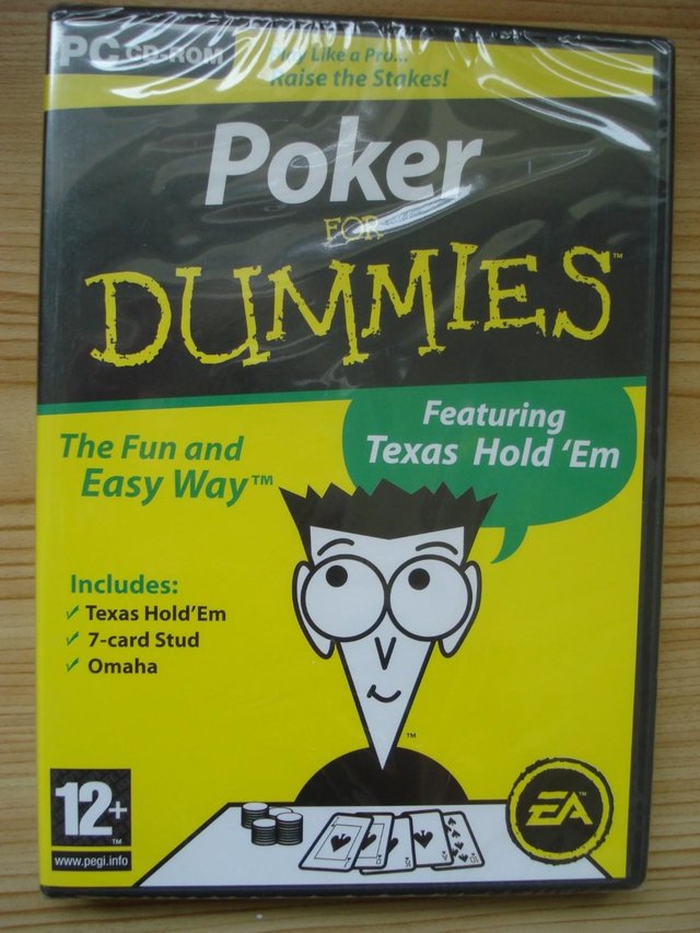 Preview of the first image of NEW “POKER FOR DUMMIES” FOR PC CD-ROM, STILL SEALED.