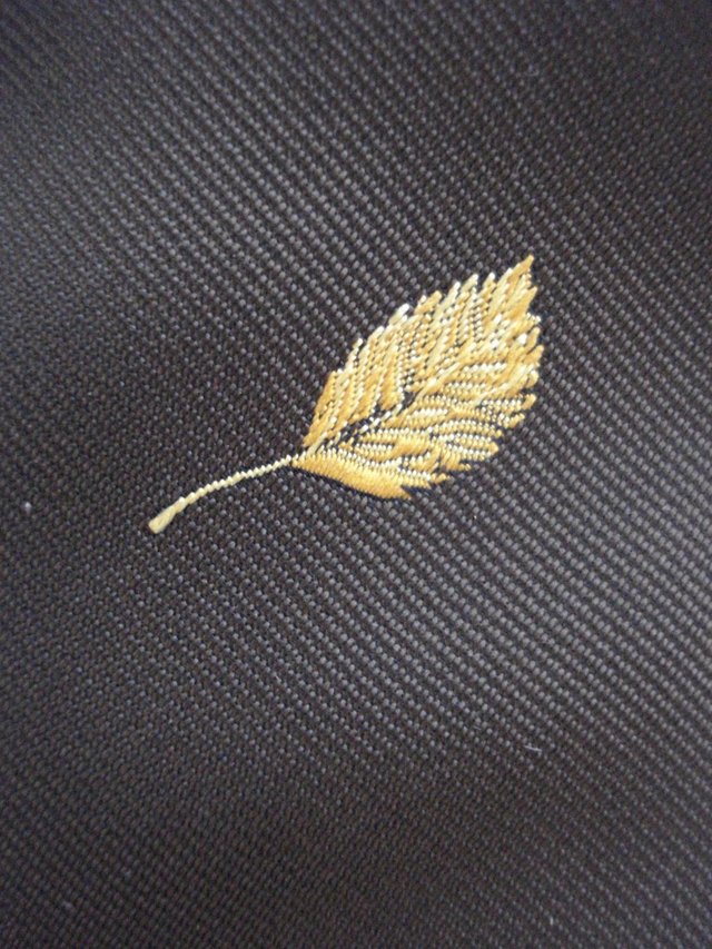Image 2 of NEW ATTRACTIVE MENS BROWN TIE WITH AUTUMN LEAF DESIGN