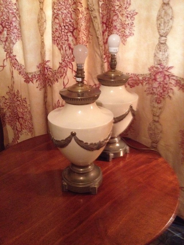Image 2 of Vintage Brass lamps