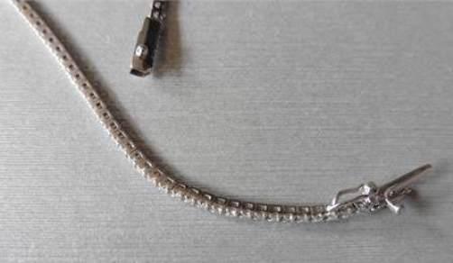 Image 2 of Diamond tennis style bracelet brilliant cut diamond 0.5carat