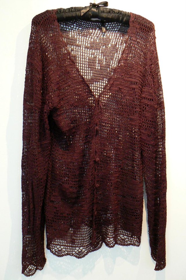 Image 3 of Crochet cardigan 1969 vintage . Size 12 Festival perfect