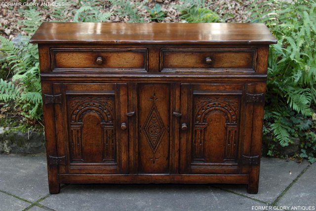 Preview of the first image of A TITCHMARSH & GOODWIN OAK DRESSER BASE SIDEBOARD HALL TABLE.