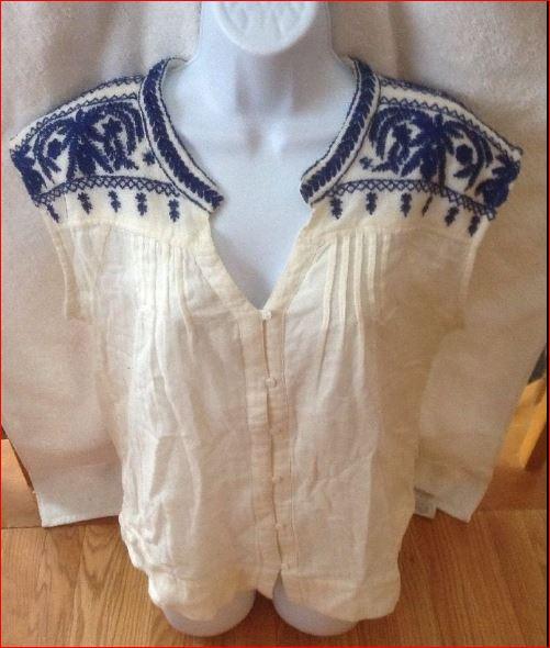 Image 3 of LUCKY BRAND BOHO Embroidered Sleeveless Top