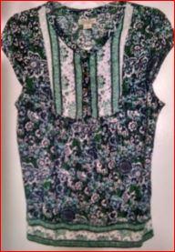 Image 2 of Lucky Brand Multi-color Floral Print Top Medium