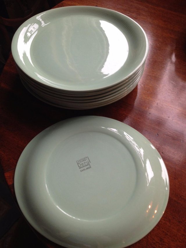 Preview of the first image of Woods Ware Beryl retro oval plates.