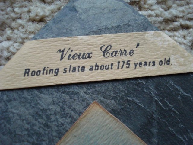 Image 2 of UNIQUE 175 YR OLD VIEUX CARRE ROOFING SLATE FROM NEW ORLEANS