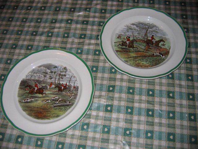 Preview of the first image of Two Vintage Copeland Spode's  'Gone away'   'off to draw'.