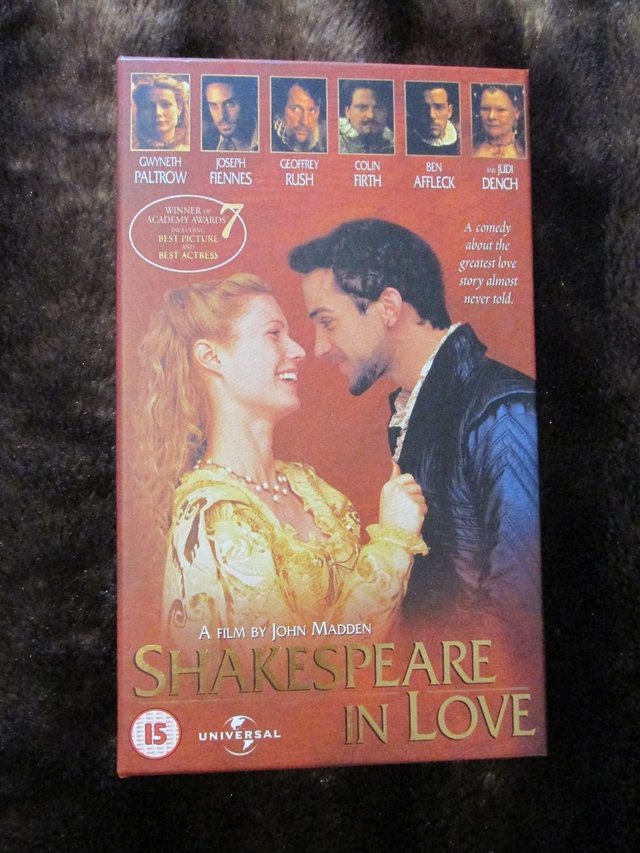 Image 3 of SHAKESPEARE IN LOVE VHS