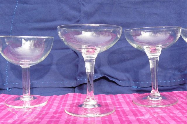 Image 3 of Champagne glasses, mini sized and hand crafted. X 8
