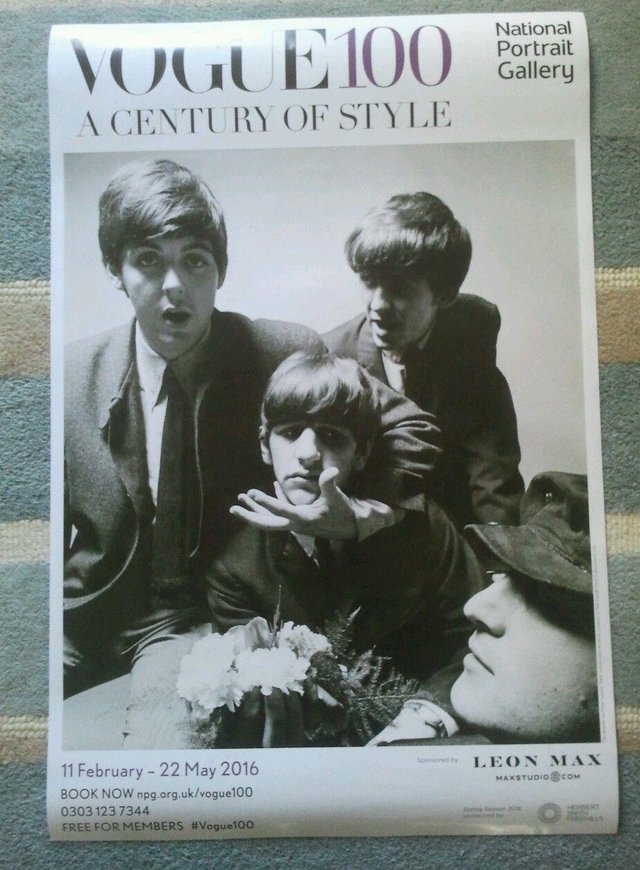 Preview of the first image of EXCLUSIVE LTD EDT VOGUE 100 BEATLES POSTER 76CM X 50CM.