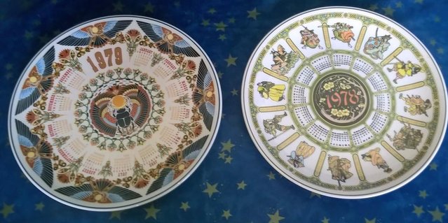 Preview of the first image of Wedgwood decorativeyear plates 1978 and 1979.