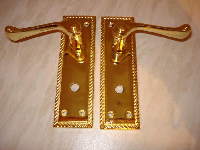 Preview of the first image of Brass WC Door handles.