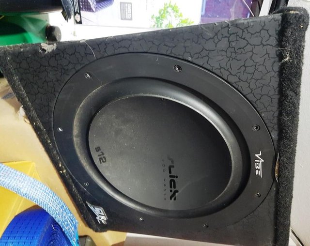 Preview of the first image of Vibe Slick 12" Sub woofer Non ported sub in enclosure.