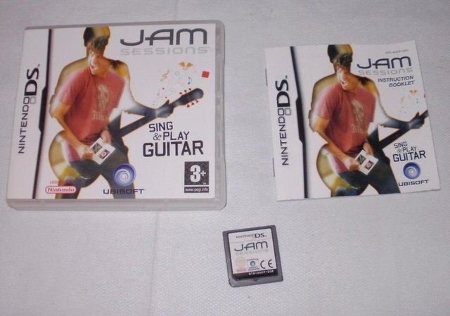 Preview of the first image of Nintendo DS game JAM SESSIONS sing and play Guitar.