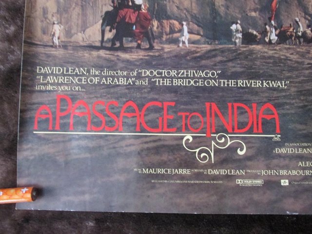 Preview of the first image of A Passage to India Film Poster 1984.