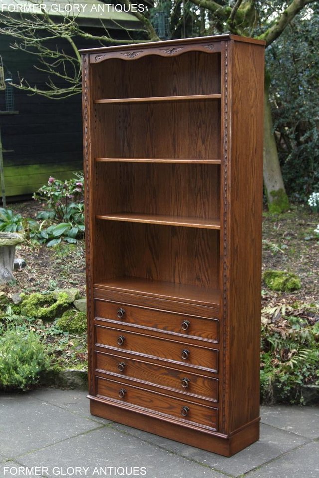 Image 6 of JAYCEE OLD CHARM OPEN BOOKCASE CHEST OF DRAWERS CD SHELVES