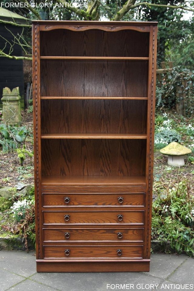 Image 16 of JAYCEE OLD CHARM OPEN BOOKCASE CHEST OF DRAWERS CD SHELVES