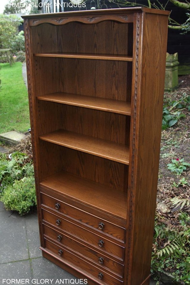 Image 18 of JAYCEE OLD CHARM OPEN BOOKCASE CHEST OF DRAWERS CD SHELVES