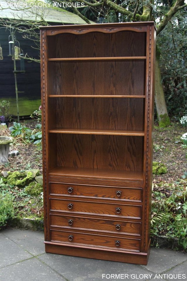 Image 29 of JAYCEE OLD CHARM OPEN BOOKCASE CHEST OF DRAWERS CD SHELVES