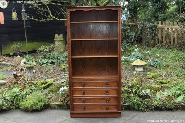 Image 46 of JAYCEE OLD CHARM OPEN BOOKCASE CHEST OF DRAWERS CD SHELVES