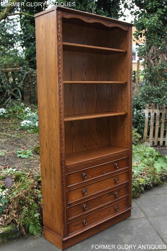 Image 54 of JAYCEE OLD CHARM OPEN BOOKCASE CHEST OF DRAWERS CD SHELVES