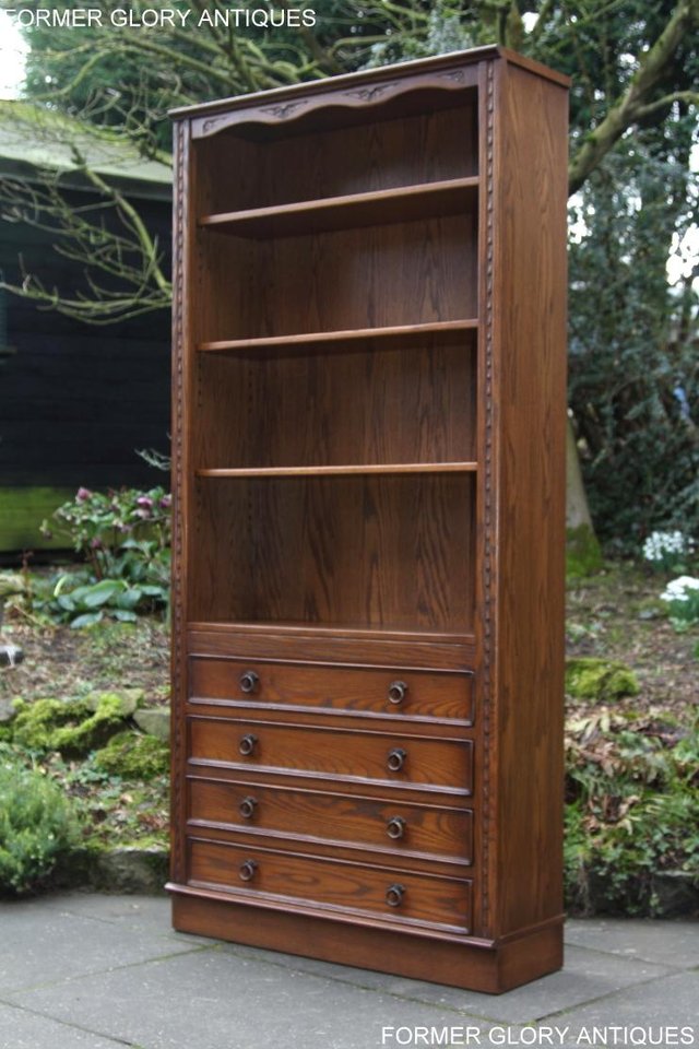 Image 62 of JAYCEE OLD CHARM OPEN BOOKCASE CHEST OF DRAWERS CD SHELVES