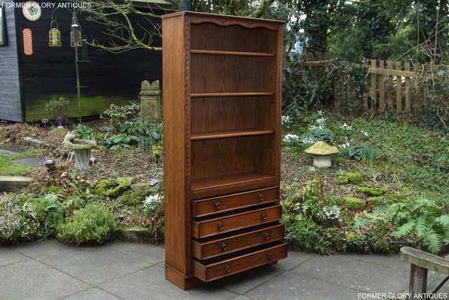 Image 63 of JAYCEE OLD CHARM OPEN BOOKCASE CHEST OF DRAWERS CD SHELVES