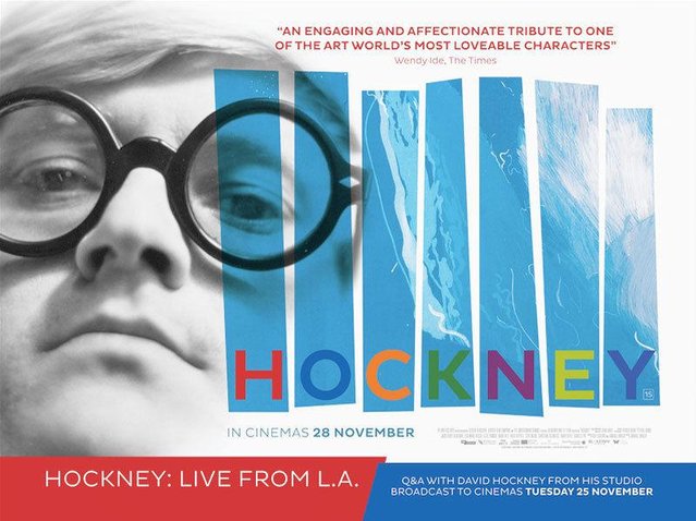 Preview of the first image of David Hockney Cinema Poster Quad Size.