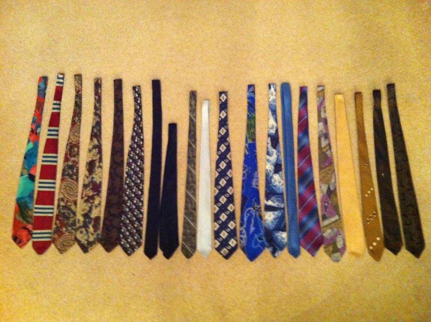 Preview of the first image of assorted designer mens ties.