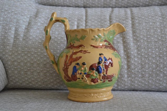 Image 2 of Antique relief moulded jug