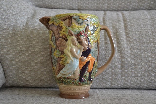 Preview of the first image of Beswick Shakespeare relief jug - A Midsummer Nights Dream.