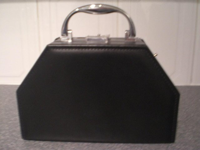 Image 2 of Black synthetic leather look brand new jewellery box