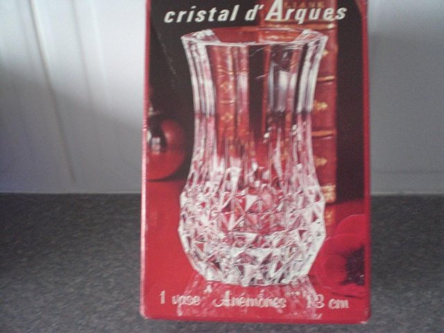 Image 2 of Cristal d'Arques 13 cm 24% genuine lead crystal flower vase