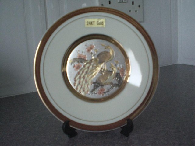 Image 2 of The Art of Chokin Plate with display stand