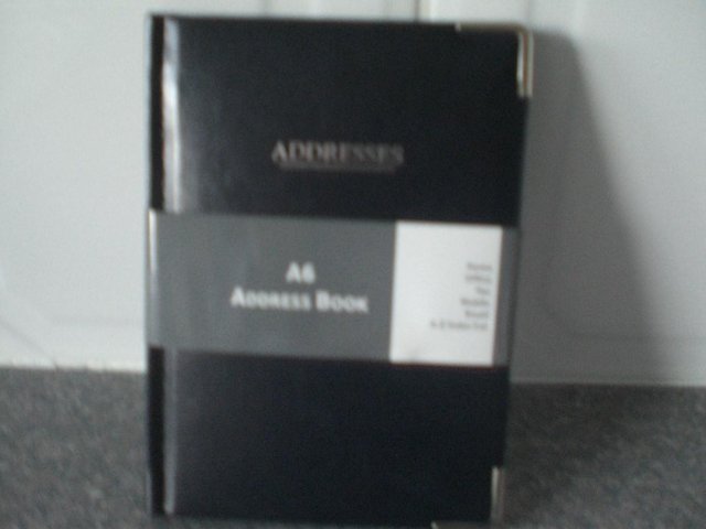 Image 3 of A6 Black Address Book - Brand New