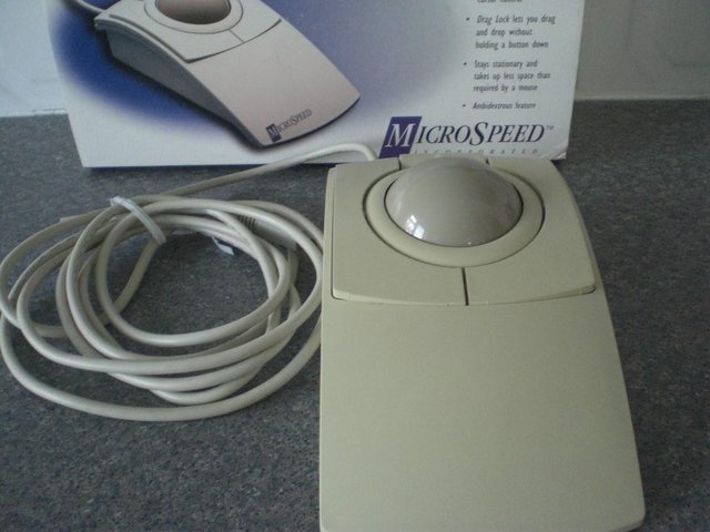 Image 3 of PC-Trac computer mouse - full sized trackball (New and boxed
