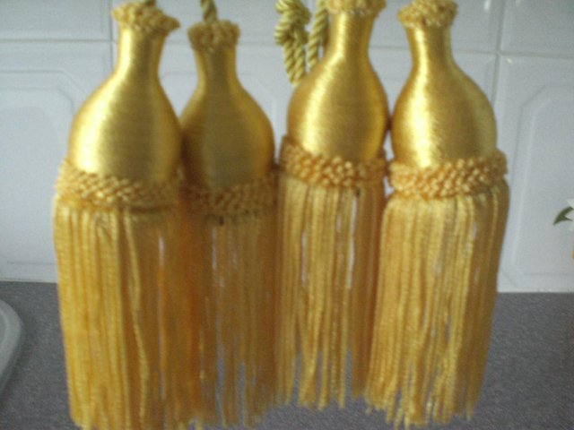 Image 2 of Curtain Tie Backs with tassels (New)