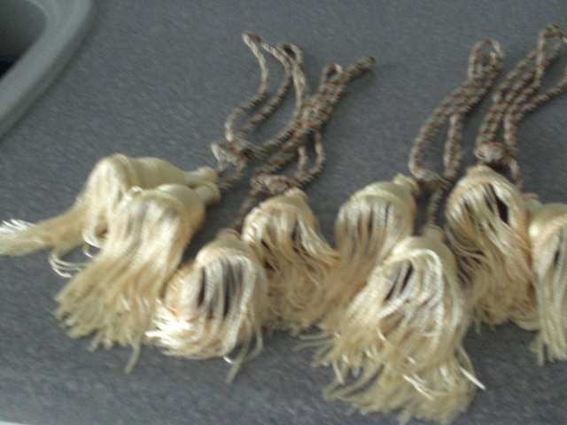 Image 3 of Curtain Tie Backs with tassels (New